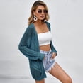 thumbnail image 2 of Women Crochet Lightweight Cardigan Cover Up Open Front Long Sleeve Summer Cardigans, 2 of 5