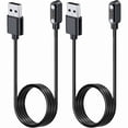thumbnail image 1 of ccwonima [2pack] Charger for paybay S52 Smart Watch, Magnetic USB Charging Cable 1.96ft/60cm,Charger Cable Replacement for paybay S52 SmartWatch(Black)., 1 of 1