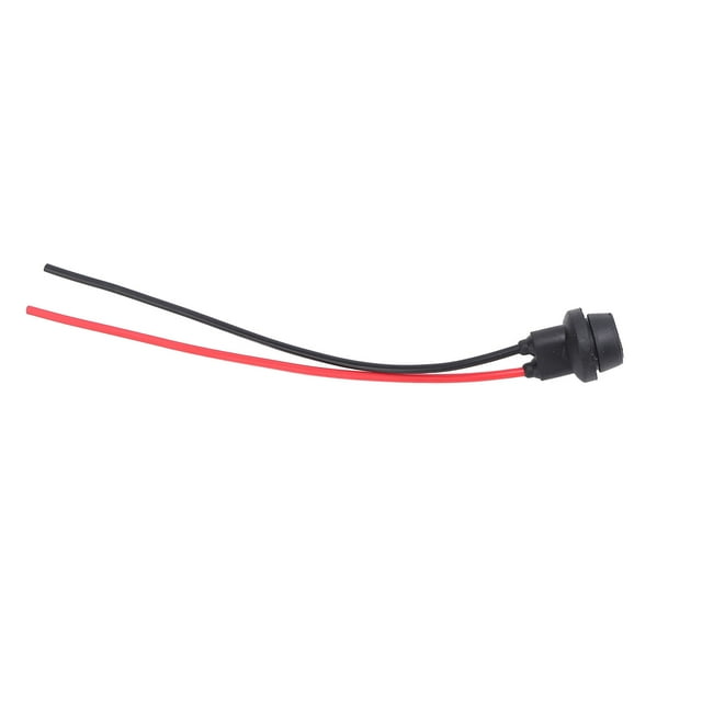 10PCS T10 LED Bulbs Sockets Plug Wiring Harness Waterproofing Rubber Copper T10 LED Bulbs Wire Adapter for Cars Trucks Trailers Boats