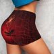 thumbnail image 4 of Fotbe Black Spider Web With Spiders Shorts Sin Costuras – Shorts Deportivos de Cintura Alta para Mujer, Elásticos para Gimnasio, Yoga, Running o Ciclismo-Medium, 4 of 8