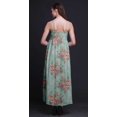 thumbnail image 3 of Bimba Robe Longue Maxi à Bretelles Spaghetti Ajustables à Imprimé Floral, Tenue de Plage d'Été - Très Petit, 3 of 6