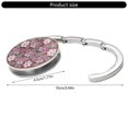 thumbnail image 3 of Practical Folding Handbag Hook Portable for Business Traveler and Student Strong Load Bearing Large Capacity Designs White, 3 of 4