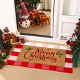 thumbnail image 2 of Juego de alfombrillas navideñas Moucuny Outdoor, 2 unidades, rojas y blancas, 2 of 7