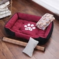 thumbnail image 2 of Bed for Dog Cat Pet Square Plush Kennel Medium Small Dog Sofa Bed Cushion Pet Calming Dog Bed House Pet Supplies Accessories ShopWise Round, 2 of 22