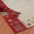 thumbnail image 4 of Ladole Rugs Guinea Collection Boarder Pattern Innovative European Area Rug Carpet in Red-Cream, 4x6(3'11" x 5'7", 120cm x 170cm), 4 of 4