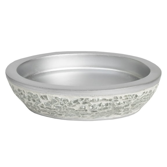 Glamour Bath Accessory Collection Poly Resin Bathroom Soap Dish