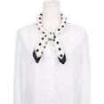 thumbnail image 2 of INSPIRE CHIC Women 1950s Polka Dots Vintage Scarf, Retro Square Silky Satin 50s Neckerchief Head Wrap Bandanas Neck Scarves 68x68cm White Dot, 2 of 6