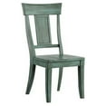thumbnail image 3 of Weston Home Farmhouse Wood Dining Chair with Panel Back, Set of 2, Antique Sage Green, 3 of 3