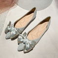 thumbnail image 4 of Women's Rhinestone Pointed Toe Flats, Bow Tie Slip-On Ballet Flats, Comfortable Dress Shoes for Women, Sizes 5-11, 4 of 17