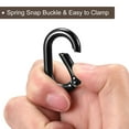 thumbnail image 4 of Uxcell 1.36 Inch Spring Oval Ring Round Snap Clip Trigger for Bag Purse Keychain, 5Pack Black, 4 of 6