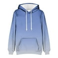 thumbnail image 3 of Chiccall Gradient Hoodies for Men Casual Printed Hooded Sweatshirts Loose Pullover Tops with Pocket, 3 of 5