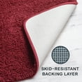 Mainstays Basic Red Polyester 20" x 22" Contour Bath Rug