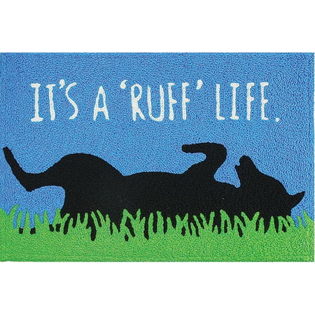 Its a Ruff Life Dog Mans Best Friend Washable 21 X 33 Area Accent