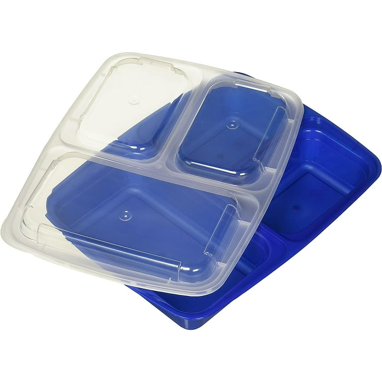 Prime Members – WELLIFE 28 OZ Meal Prep Containers 60 Pack 2  Compartment Bento Box with Blue Lid, Durable BPA Free Plastic just $13.74  after DOUBLE Discount! Also in Pink – Bargain Boutique Deals