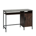 thumbnail image 2 of Sauder Market Commons Single Pedestal Desk, Rich Walnut Finish, 2 of 10