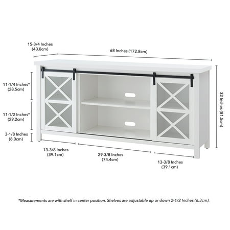 Camden&Wells - Clementine TV Stand for TVs up to 75" - White