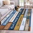 thumbnail image 2 of Lake Farmhouse Large Area Rugs for Bedroom Living Room, Soft Non Slip Carpet Bedside Rug, Vintage Wood Grain Country Pastoral Rectangular Floor Cover Kitchen Accent Rug 3'x5' for Dining Room/Office, 2 of 9