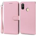thumbnail image 1 of For Redmi Note 6 Pro Case Xiaomi Redmi 6 Pro Soft TPU Wallet Leather Case For Xiaomi Redmi 6 Case Note 6 Pro Flip Cover Fundas Pink -Strap For Redmi 6 Pro, 1 of 6