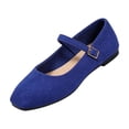 thumbnail image 2 of Norvail Womens Ballet Flats Slip On Square Toe Formal Wedding Flats Shoes Low Arch Fashion Casual Comfortable Soft Sole Loafers Plus Size Wide, 2 of 7