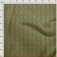 thumbnail image 3 of oneOone Georgette Viscose Fabric Leaves & Lotus Block Print Sewing Fabric BTY 42 Inch Wide, 3 of 4