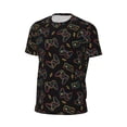 thumbnail image 6 of Wukai Colorful Game Controller Print Men's Short-Sleeved Mesh T-Shirt,Quick-Dry Short Sleeve Workout T-Shirt-Large, 6 of 8