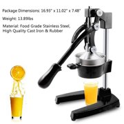 Zimtown Manual Juicer, Juice Squeezer, Hand Press Juicer Machine, Heavy Duty, Black
