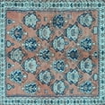 thumbnail image 1 of Ahgly Company Indoor Square Persian Light Blue Traditional Area Rugs, 3' Square, 1 of 4
