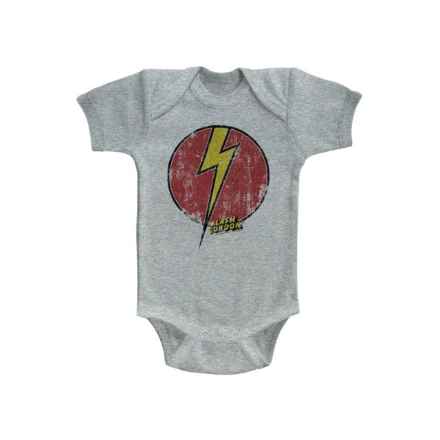 Flash Gordon Flash Gris Chiné Grenouillère Bébé Creeper