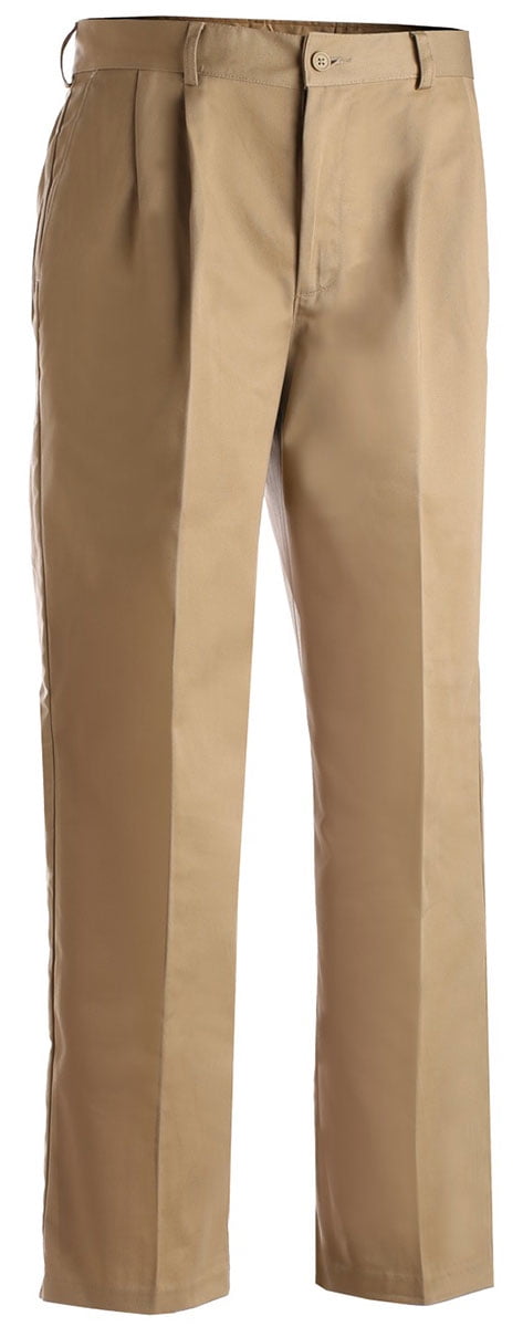 men's pleated front chinos