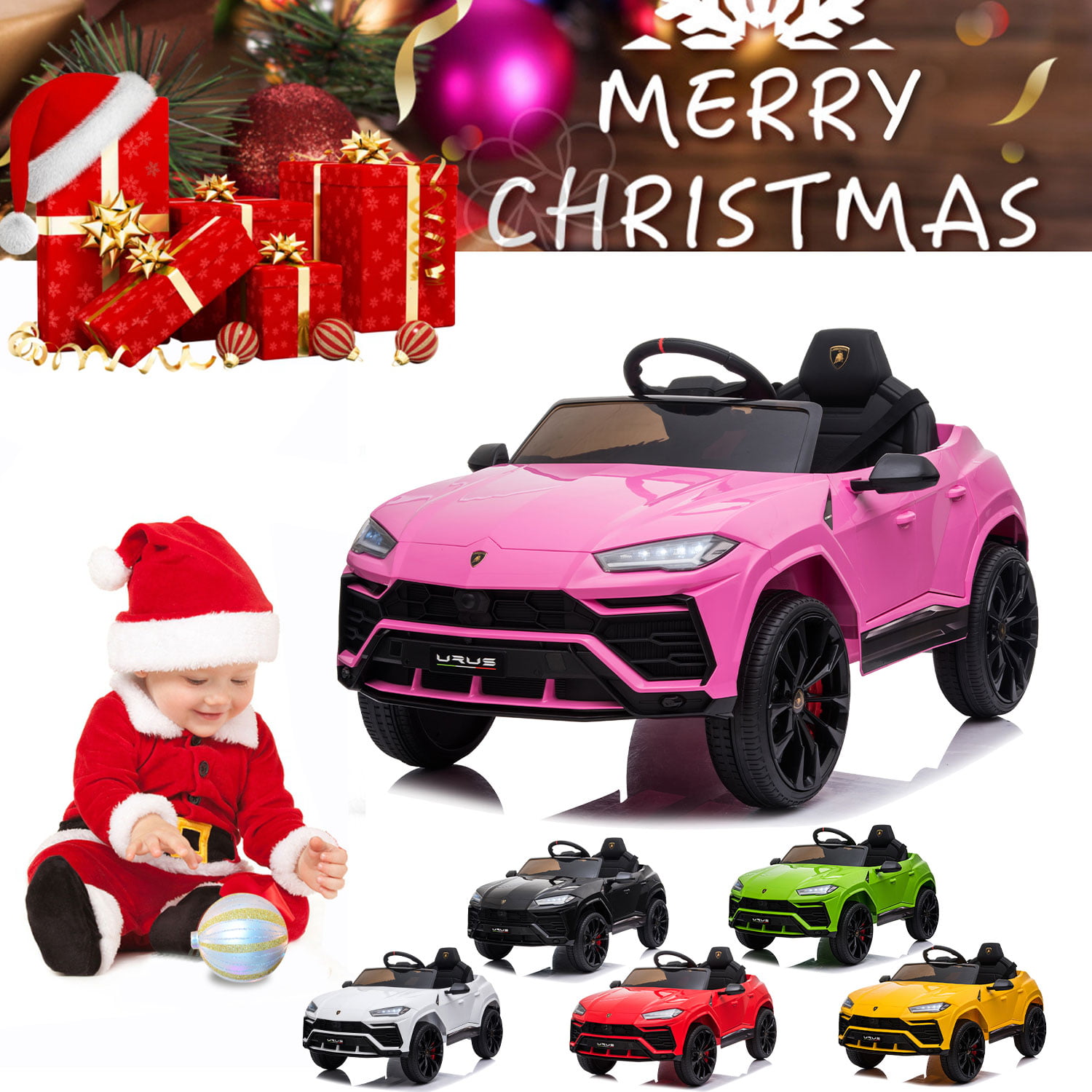 Pink Lamborghini Power Wheel Children Ride on Car for ...