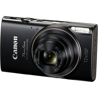 Canon PowerShot ELPH 180 Camera (Silver) + Extra Battery + LED +1 Yr  Warranty 