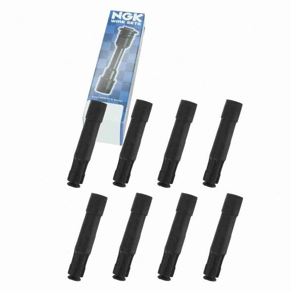 8 pc NGK 58936 Ignition Coil Boots for 02526 144058 146038 175-1009 2526 35-7021 36-2008 50029 50029-1 671-4273 671-6244 702449 SPB120 SPP56 SPP56E ZLE276 Direct Spark Plug Wire