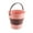 Pink, variant on Collapsible Plastic Bucket, Foldable Round Tub, Space Saving Outdoor Waterpot for Garden or Camping, Portable Fishing Water Pail, 1 Pcs, 8.7x7.7"