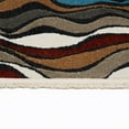 thumbnail image 5 of Luxe Weavers Modern Abstract Waves Fringe Area Rug Multi 8x10, Machine-Woven Carpet, 5 of 7
