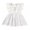 White, variant on Xinhuaya Summer Baby Girl Cotton Linen Sleeveless Dress Lace-edged Casual Sundress Bow Dress