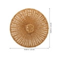 thumbnail image 2 of HOOWIFFY Plastic Hamper Lid Woven Storage Brown 2Set For Home Decor Style, 2 of 8