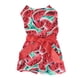 thumbnail image 1 of Ropa de poliéster para perros pequeños, vestido suave, disfraz con estampado de frutas, falda para fiesta de verano, color rojo sandía, talla XS, 1 of 14