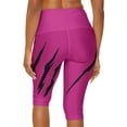 thumbnail image 4 of Effete Feline Claw Marks Scratch Yoga Capri Leggings (AOP), 4 of 8