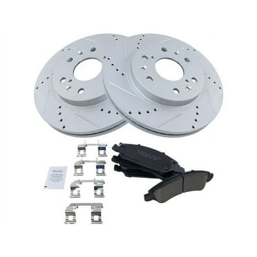 Front Brake Pad and Rotor Kit - Compatible with 2019 Chevy Silverado 1500 LD