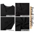 thumbnail image 5 of Fantaslook 3/4 Sleeve Plus Size Tops for Women Henley Neck Button Blouses Dressy Floral Tunic Work Shirts L-5XL, 5 of 9