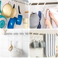 thumbnail image 6 of 12 Pack S Hooks for Hanging, 4 Inch Vinyl Coated S Hooks Heavy Duty, Steel Metal Rubber Coated Closet S Hooks for Hanging Plants Basket Jeans Clothes Bags Jewelry Towels Pot Pan Cups, 6 of 7