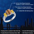 thumbnail image 2 of Gem Stone King 2.40 Ct Oval Brown Tiger Eye Yellow Citrine 925 Sterling Silver Ring (Size 6), 2 of 6