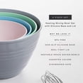 thumbnail image 2 of | Mixing Bowl Set with Lids Versatile Plastic Bowls for Kitchen Mixing, Serving, and Storage - 4-Piece in Various Sizes Space-Saving Nesting Design Dishwasher Safe, 2 of 4