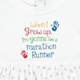 thumbnail image 4 of Inktastic Marathon Runner Future Girls Baby Dress, 4 of 5