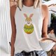 thumbnail image 2 of Camiseta sin mangas de verano de Pascua con cuello redondo suelto informal estampado para mujer Fridja qr2186, 2 of 5