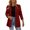 Red, variant on Vedolay Womens Blazer Suit Open Front Long Sleeve Fitted Ruffle Casual Office Jacket,Black M