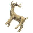 thumbnail image 3 of BERTDOMD 4-Piece Brass Elk Figurine Set for Home and Office Desktop Decoration, Small Brass Elk Ornaments, 3 of 6