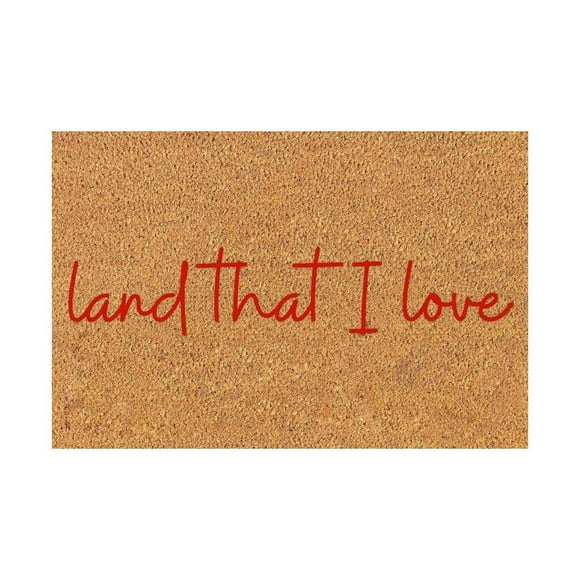 Land That I Love Door Mat 4th Of July Decor Patriotic Front Porch Fourth Of July Welcome Mat Custom Gift Independence Day Doormat