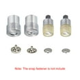thumbnail image 3 of Snap Buttons Die Set, Hand Snap Press Machine Setter for 10mm Dia Double Cap No Sew Magnetic Bag Snaps, 3 of 4