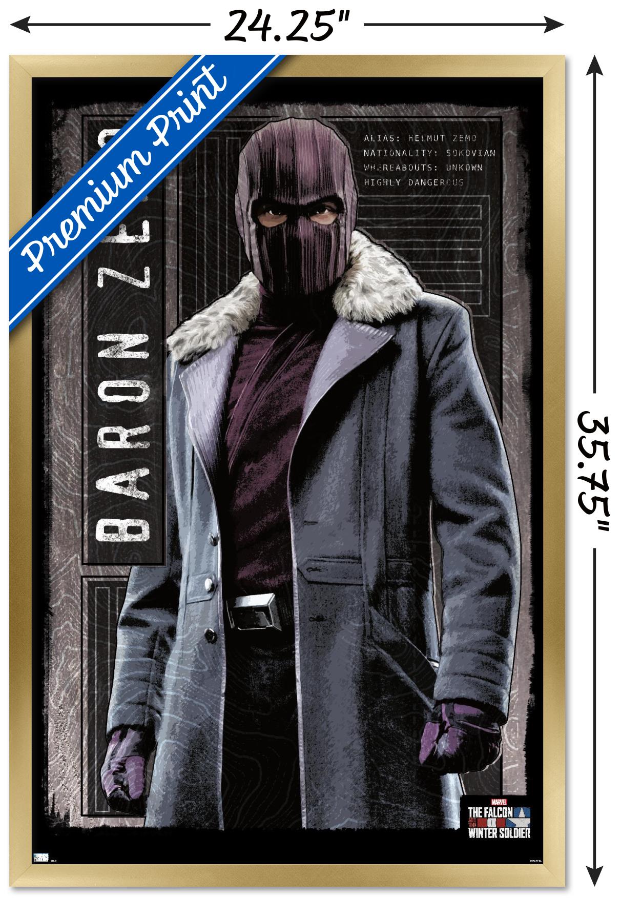 Marvel TeleVision Falcon and Winter Soldier - Baron Zemo Wall Poster, 22.375" x 34", Framed